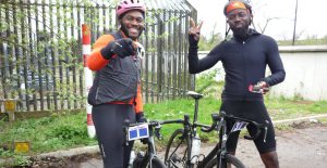 black cyclists